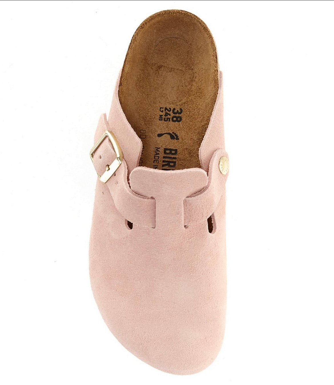 Birkenstock Boston Light Rose Suede Leather - All Mixed Up 
