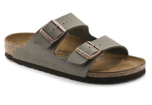 Birkenstock Arizona Stone BirkiBuc Traditional Footbed Uni-Sex - All Mixed Up 