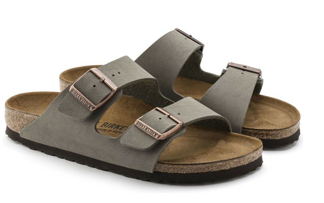 Birkenstock Arizona Stone BirkiBuc Traditional Footbed Uni-Sex - All Mixed Up 