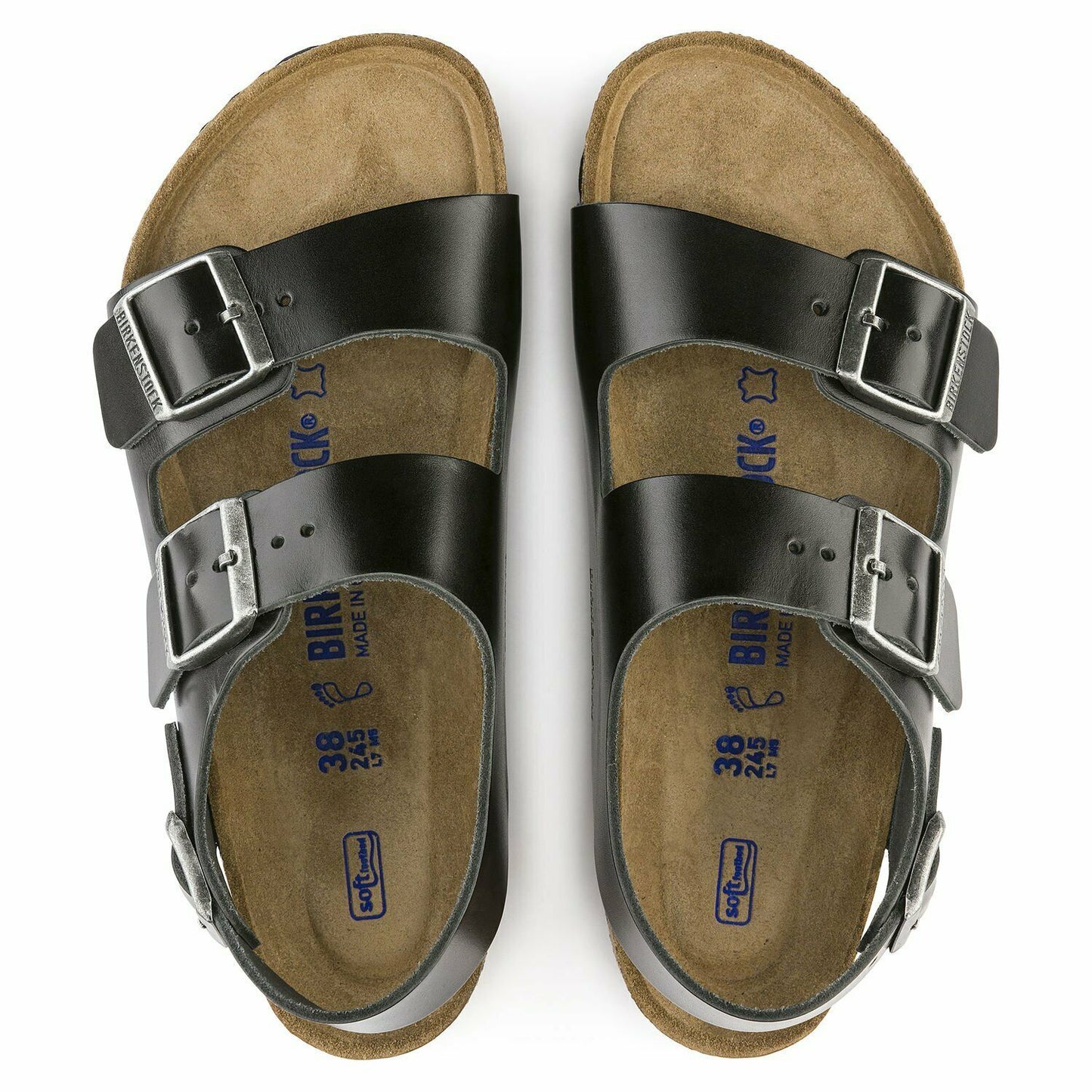 Birkenstock Amalfi Black Milano Leather Unisex - All Mixed Up 