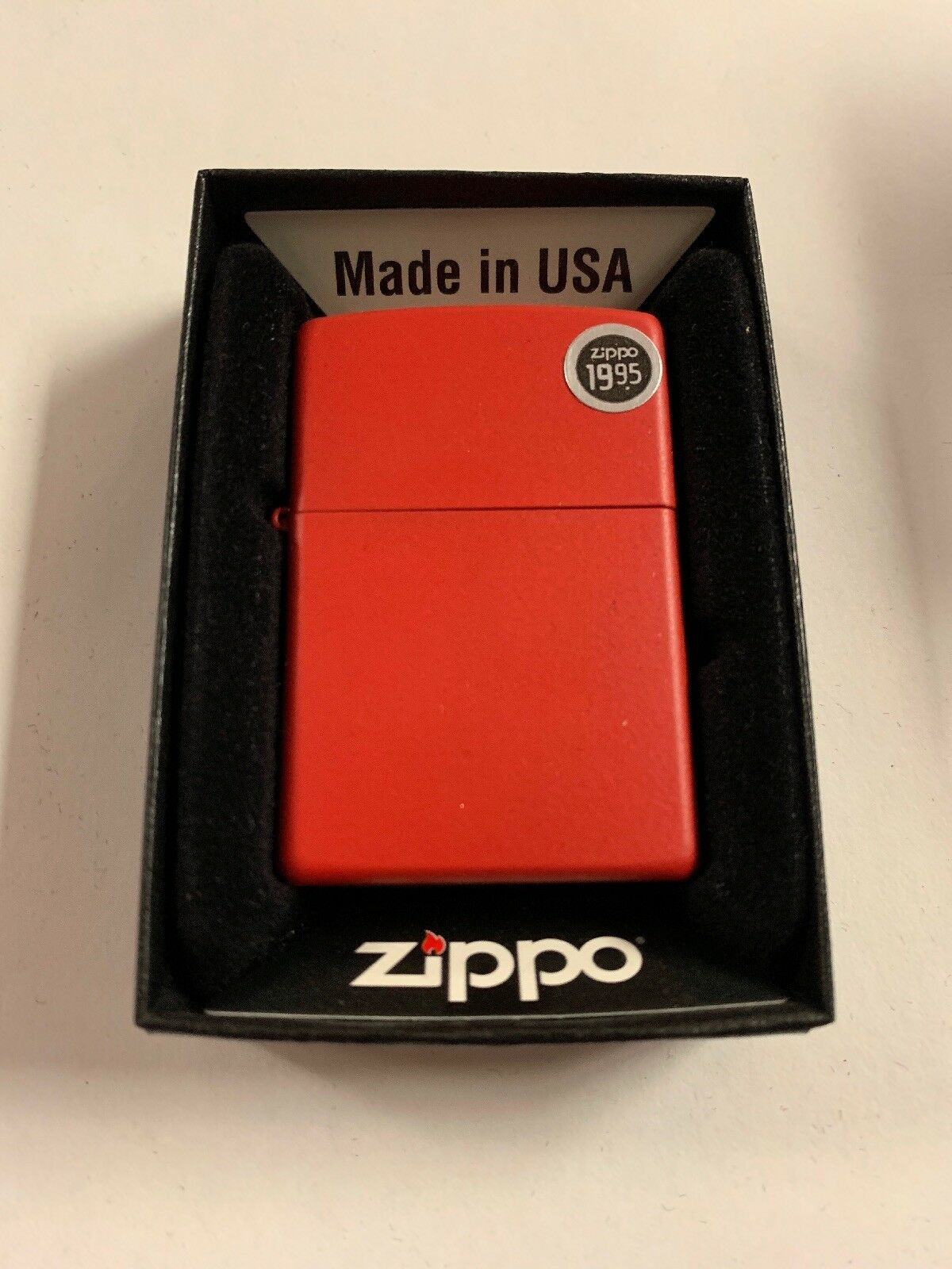 Zippo Red Matte Lighter 233 - All Mixed Up 