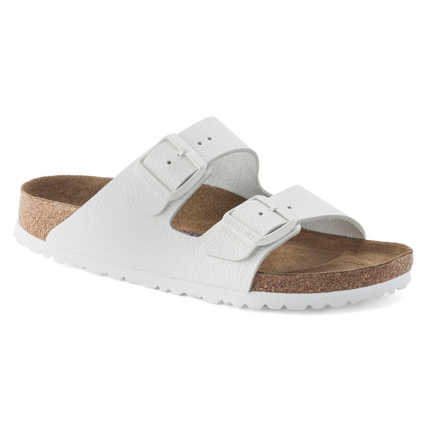 Birkenstock Arizona White Leather SoftFootbed - All Mixed Up 