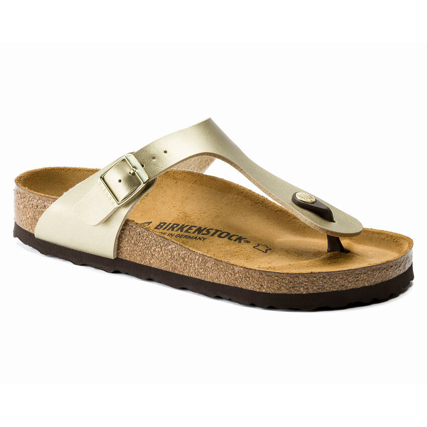 Birkenstock Gizeh Birko-Flor "Gold" Sandal - All Mixed Up 