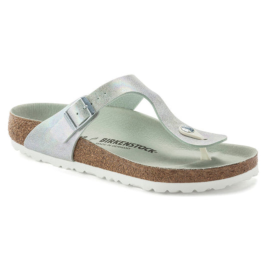 Birkenstock Gizeh Vegan Iridescent Matcha Womens - All Mixed Up 