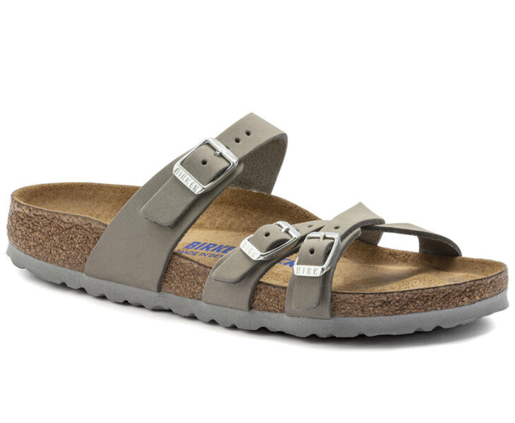 Birkenstock Franca Dove Gray SoftFootbed Womenswear - All Mixed Up 
