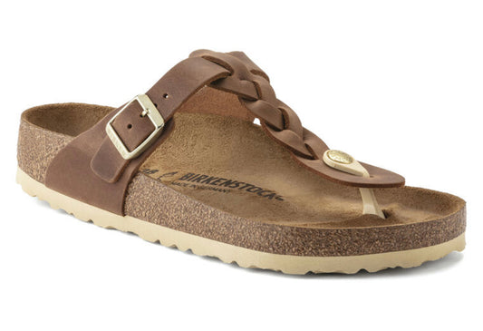 Birkenstock Gizeh Braided Cognac Women’s - All Mixed Up 