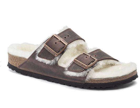 Birkenstock Arizona Shearling Fur Habana - All Mixed Up 