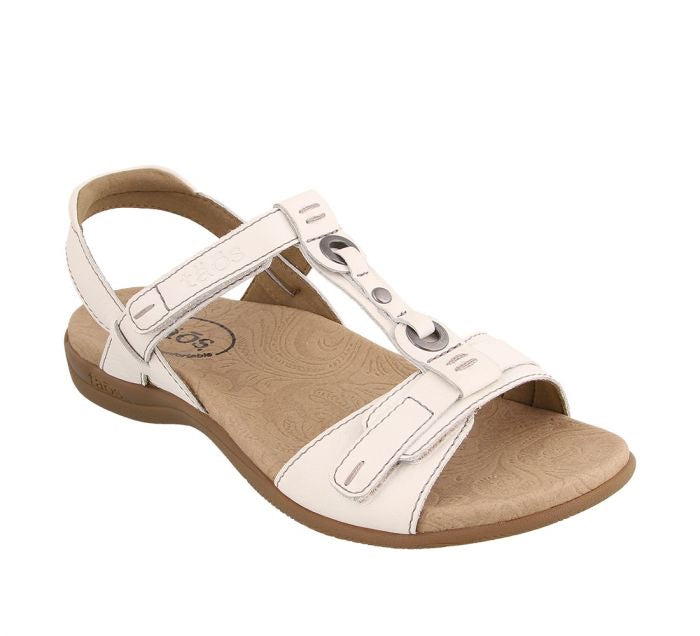 Taos Swifty White Women’s T-Strap Sandal - All Mixed Up 