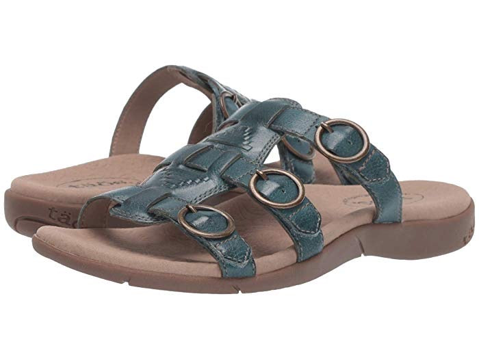 Taos Footwear Good Times Women’s Sandal “Teal” - All Mixed Up 