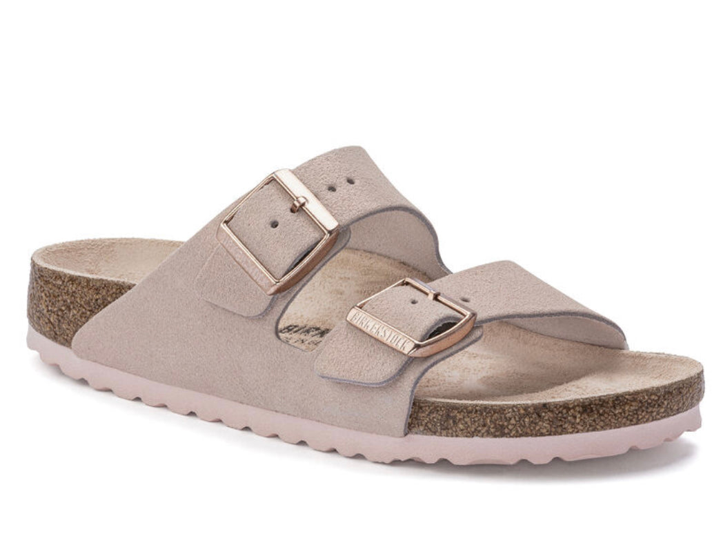 Birkenstock Arizona Light Rose Suede Leather - All Mixed Up 