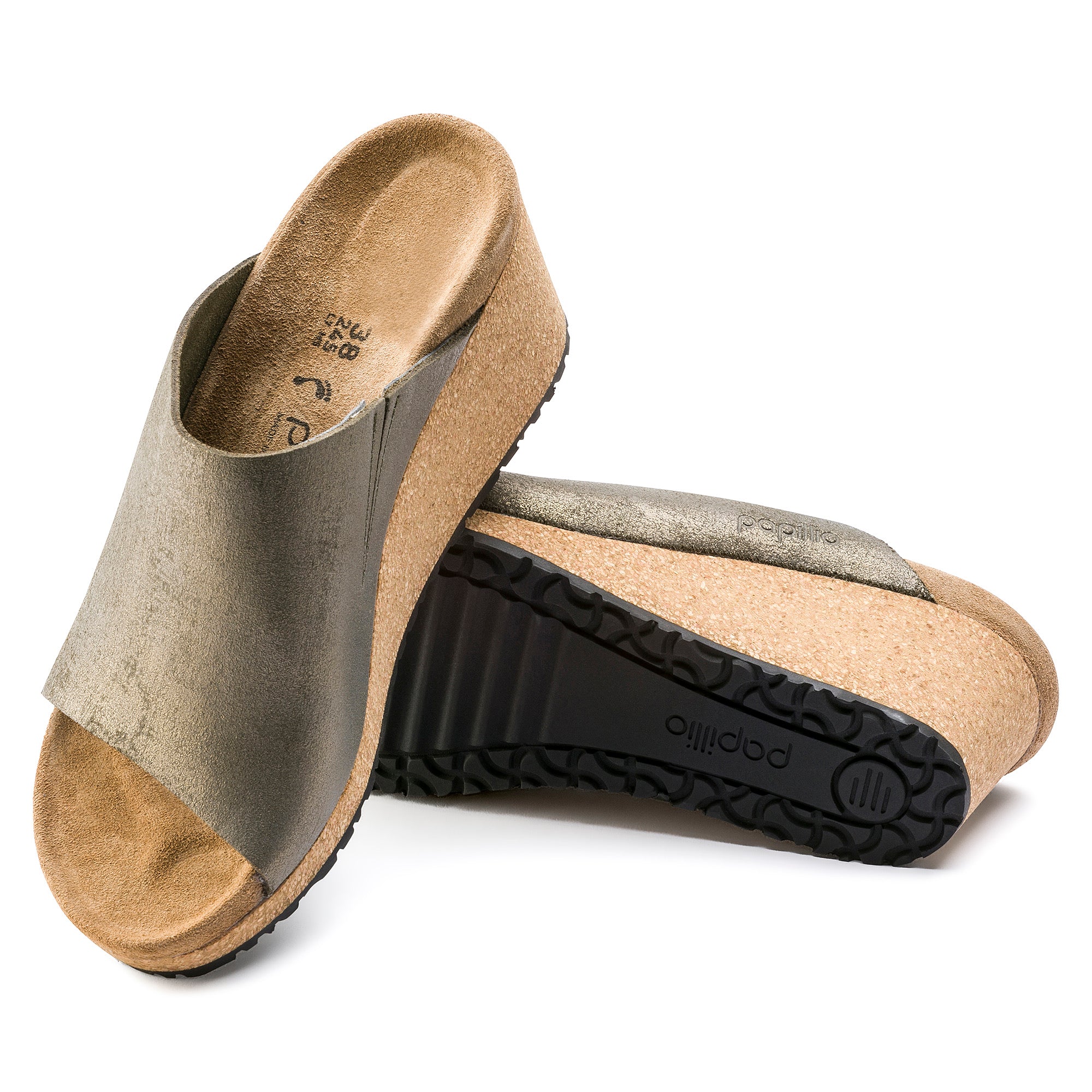 Birkenstock washed best sale metallic stone gold