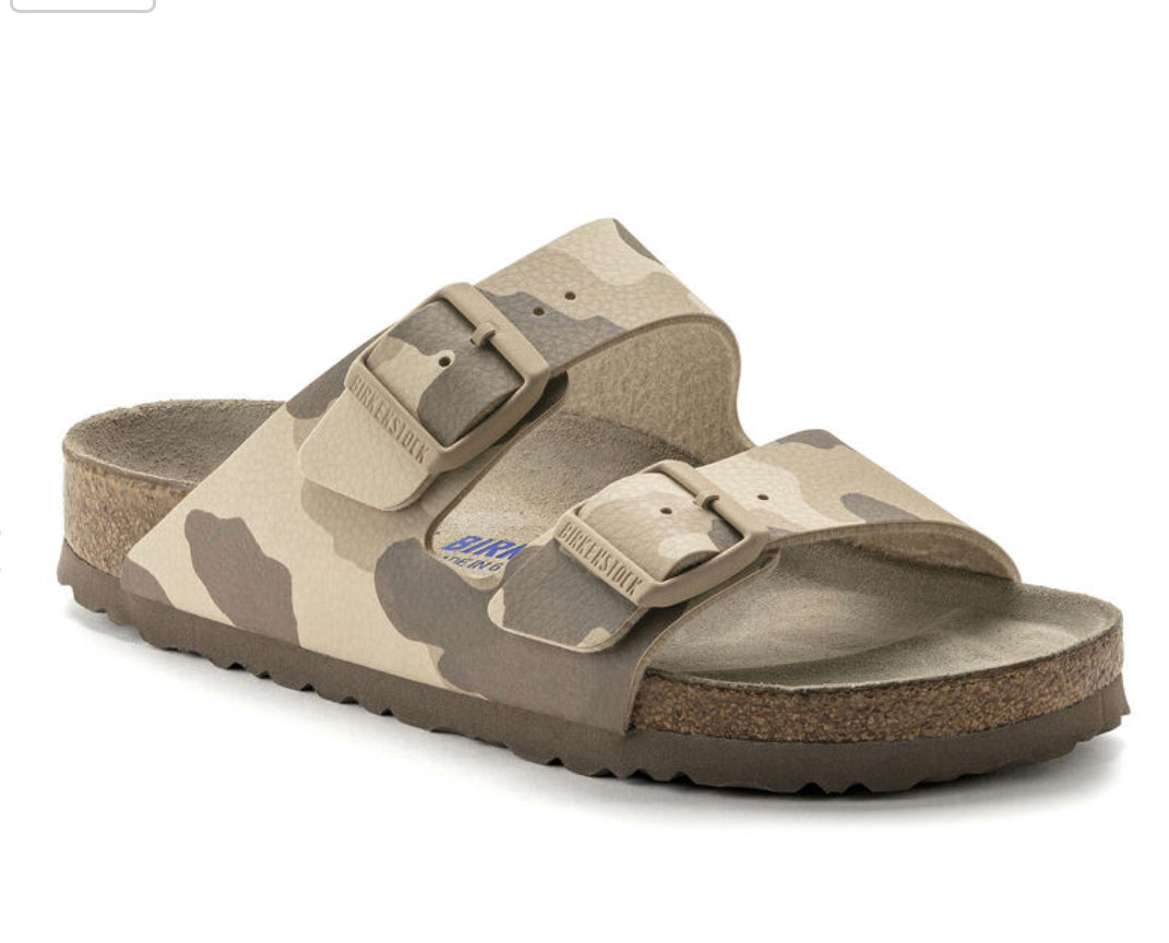 Birkenstock Arizona Desert Soil Gray Taupe Camo - All Mixed Up 