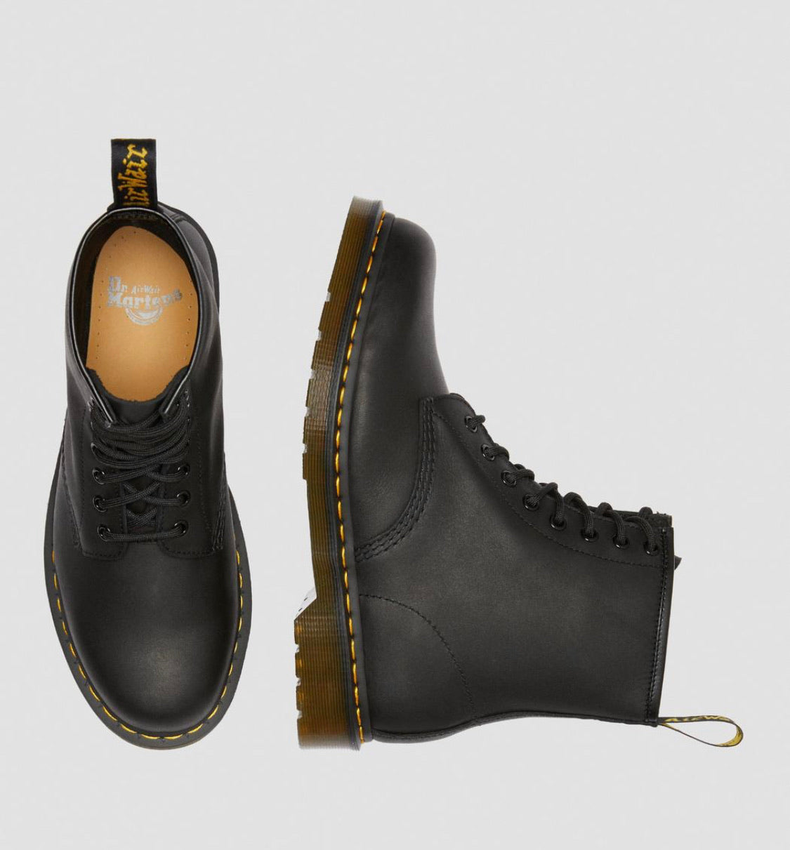 DR Martens Black 1460 Boot “Greasy“ - All Mixed Up 