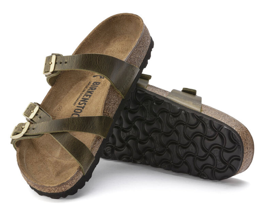 Birkenstock Franca Olive Womens Sandal - All Mixed Up 