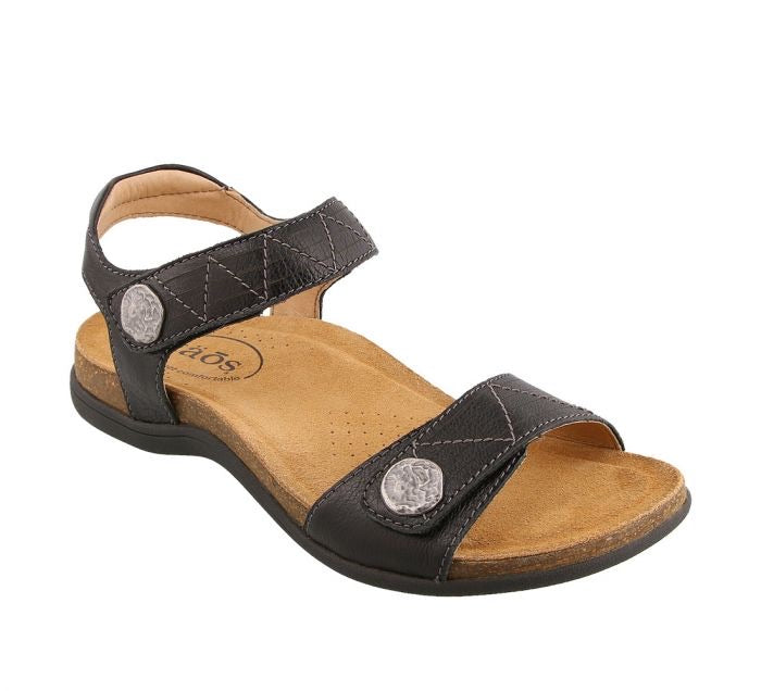 Taos Pioneer “Black” Women’s Sandal - All Mixed Up 