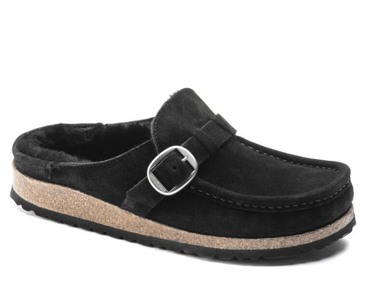 Birkenstock Buckley Black Shearling Fur - All Mixed Up 