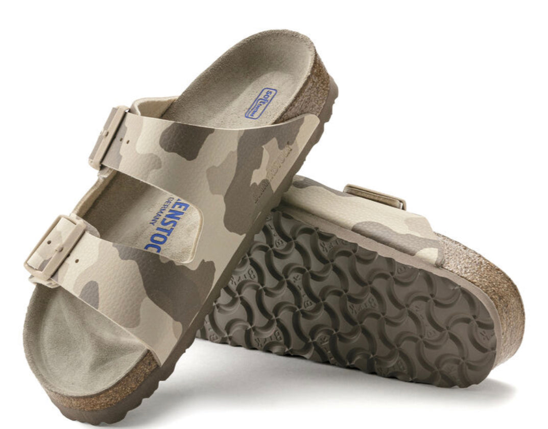 Birkenstock Arizona Desert Soil Gray Taupe Camo - All Mixed Up 