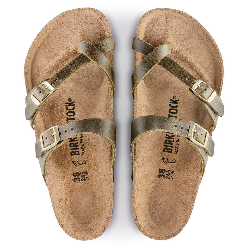 Birkenstock Mayari Olive Oiled Leather Sandal - All Mixed Up 